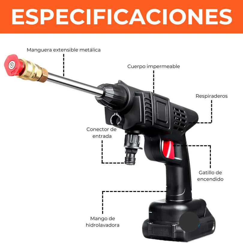 HIDROLAVADORA 2 BATERIAS 48V y 24V